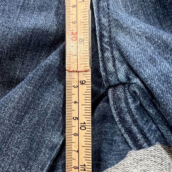 Simply Vera Wash Jeans Women 8 Blue Wide Leg Dark Wash Mid Rise Denim Casual - Picture 6 of 12